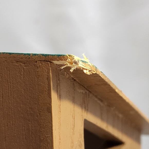 Jim Shore 2003 #113258 STABLE FOR A KING Blue Nativity Creche Stable By Enesco - Picture 5 of 13